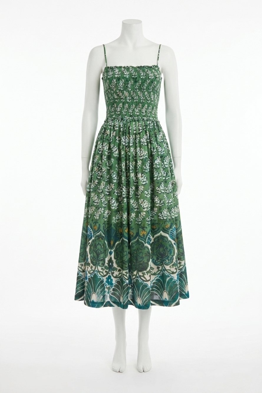 NEW CARA CARA carmen dress in samara green
